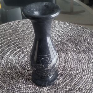 Elegant Black Marble Vase